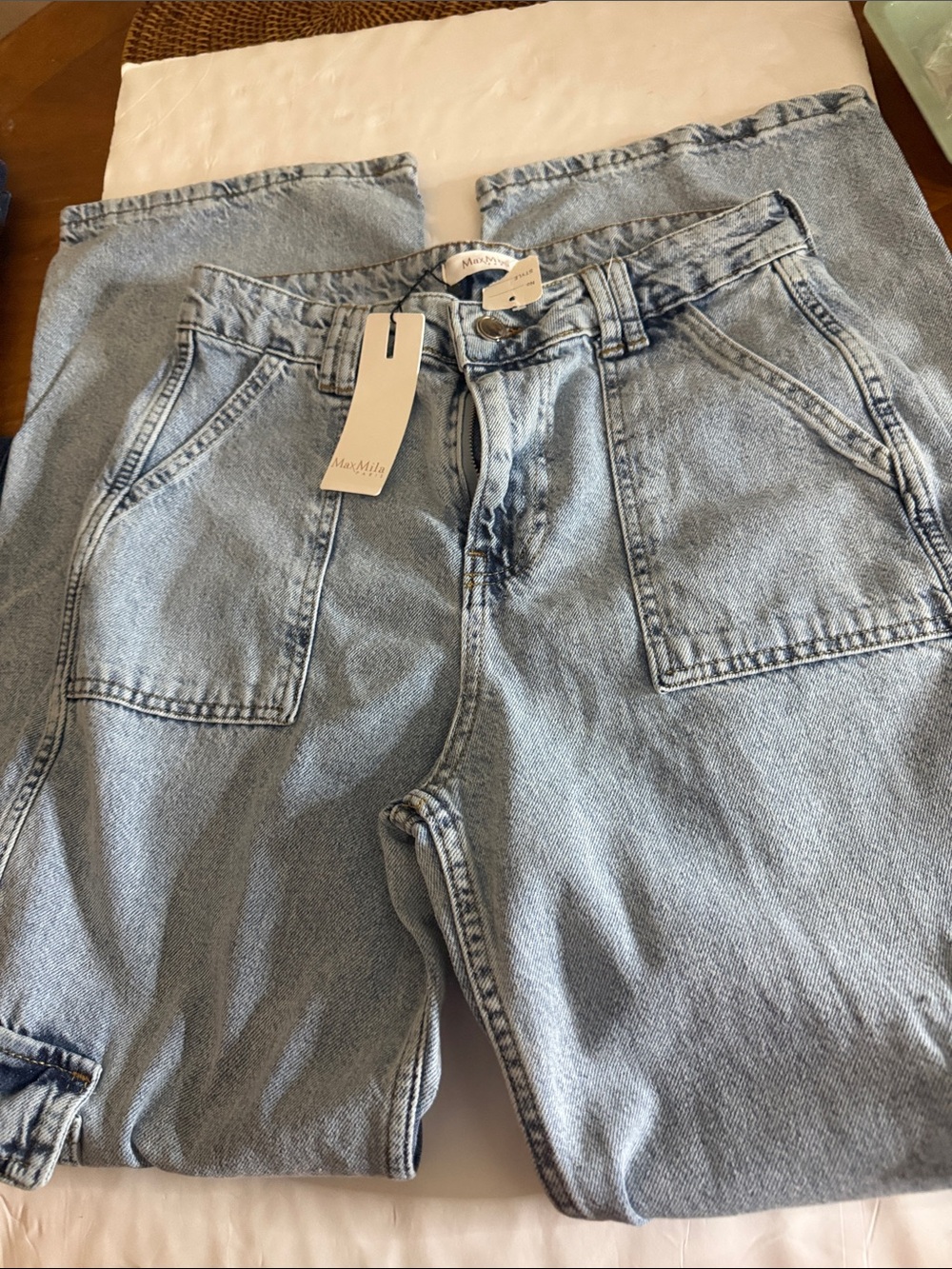 MaxMila ParisLight Blue Relaxed Fit Men's Jeans